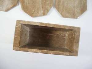 Exclusive Premium <b>Marble</b> <b>Coaster</b> Set Holder Included Flamed Natural Stone Surface Waterproof Drink <b>Coasters</b> for Coffee Table - Product Image 5