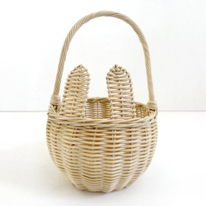 <b>Easter</b> storage basket best selling eco friendly rattan bunny <b>bags</b> braided container baskets - Product Image 6