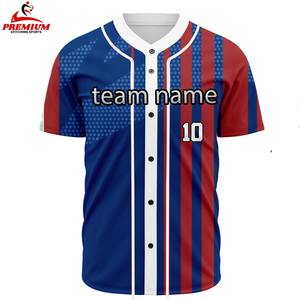 Maillot de baseball personnalisé tendance, sublimation, tissu léger et doux, coupe confortable, respirant - Product Image 3