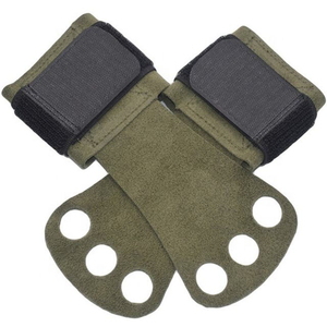 Nouvelles poignées de musculation réglables en cuir pour haltères, taille personnalisée, matériau respirant, sans doigts, prix de gros avec logo personnalisé - Product Image 4