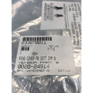 MAT 0020-24914 Anneau de couverture PB SSTT IMP 8" 101 - Équipements et pièces semi-conducteurs d'occasion fiables à l'échelle mondiale chez - Product Image 3