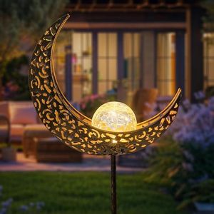 Luci Solari da Giardino Moon di Homeimpro, Eleganti Decorazioni e Regali per Mamma e Donne - Product Image 1