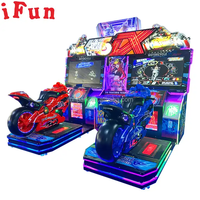 Ifun Park Voiture dynamique à jetons Conduite Moto électronique Ultimate Speed Racer Arcade Moto Racing Machine de jeu
