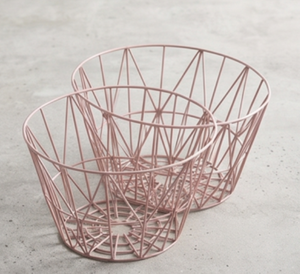 Finest Quality Geometric Metal Wire <b>Storage</b> <b>Basket</b> Rose <b>Gold</b> Modern Design Multi Purpose Organization Bin - Product Image 6