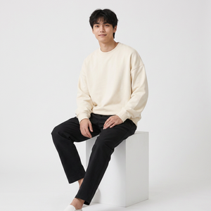 Fournisseur de sweat-shirts à logo embossé en gros, avec sweat-shirts à col rond et étiquette privée pour les marques de mode américaines - Product Image 5