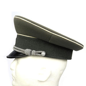 Casquettes de haute qualité avec broderie personnalisée à la main, options de tissu en laine, chapeaux de style uniforme - Product Image 3