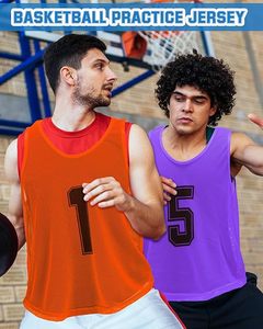 Customized Basketball Jersey Crew Neck Sleeveless Mesh 100% Polyester Heat-Transfer Solid Front Print Unisex Adult Breathable - Product Image 3