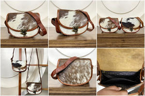 Nuevo bolso de mano de cuero de vaca para mujer, bolso cruzado, bolso de compras, superventas, diseño único, bolso hecho a mano, regalo para ella - Product Image 3