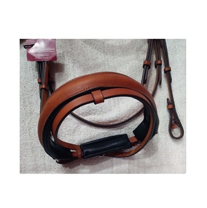 Bridon en cuir finition lisse avec rênes, accessoire d'équitation pour chevaux, au meilleur prix de gros - Product Image 4