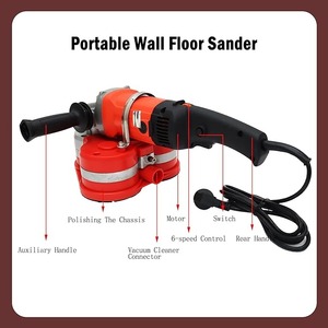 Lijadora de Pared y Piso Portátil de Tres Cabezas, 220V 2800W, Máquina para Pulir Pisos, Disco de Pulir Triangular, Barra Telescópica Alargada - Product Image 2