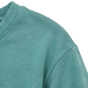 Robe décontractée pour femme, col rond, drapée, longueur genou, éco-responsable, manches courtes, coupe ample, ligne A, couleur unie, usage quotidien, vente en gros - Product Image 4