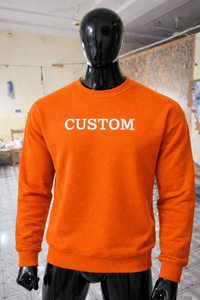 Men's Plain Crew Neck Sweatshirt Custom Logo Cotton <b>Fleece</b> Pullover Casual Winter Wear Wholesale Apparel Manufacturer - Product Image 6