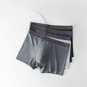 Ropa Interior Masculina, Calzoncillos Boxer de Algodón Elástico, Ecológicos, Transpirables, de Cintura Alta, Tejidos, de Primera Calidad - Product Image 5