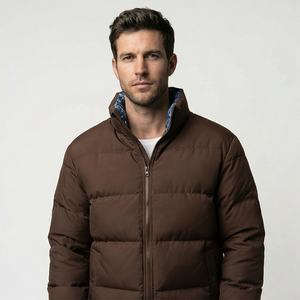 Blouson bombardier personnalisé de qualité supérieure pour hommes coupe-vent veste de couette pour hommes vestes d'extérieur pour hommes doudoune plume de canard - Product Image 1