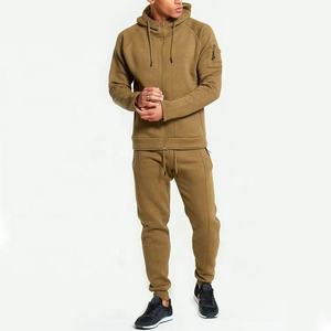 Conjunto Deportivo con Capucha para Hombre, Sudadera de Manga Larga de Color Sólido con Pantalones con Cordón, Ropa Casual de Otoño - Product Image 6