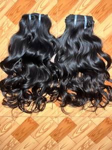 Extensiones de Cabello Natural Indio Remy Virgen, Tejido a Máquina, Ondulado Suelto, 18 Pulgadas, Cabello Humano Adecuado para Peinado - Product Image 2
