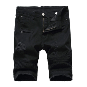 Customized Sized Men's Casual Streetwear Denim Cargo Shorts Baggy Multi-Pocket High Street Jeans Short <b>Pants</b> From IN Pakistan - Product Image 4