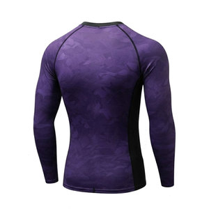 Traje de Compresión para Hombre, Diseño Sólido con Logotipo Frontal, Tejido Transpirable de Secado Rápido, Ropa Deportiva para Entrenamiento - Product Image 5