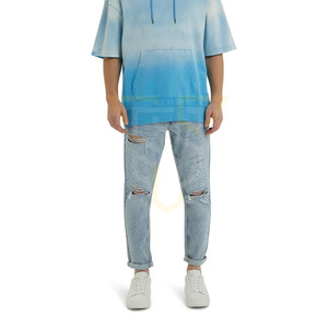 Jeans pour hommes respirants à faible MOQ, style unique, en gros, en promotion - Product Image 5