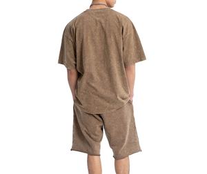 Ensemble de sport deux pièces pour homme, t-shirt et short d'été, ensemble deux pièces pour le sport, jogging d'été - Product Image 2