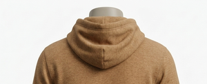 Sweat-shirt à capuche marron pour homme, coupe classique, en coton tricoté, décontracté, avec poche avant, pour l'automne - Product Image 5