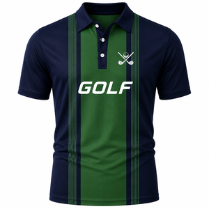 Camiseta de Golf Personalizada con Bordado, para Hombre, de Secado Rápido, Transpirable, Absorbe la Humedad, Impresión Digital, OEM, ODM, Deportiva - Product Image 2