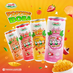 เครื่องดื่มน้ำมะม่วง popping Boba 320มล. มีไข่มุก Boba nawon ยี่ห้อ nawon - Product Image 6