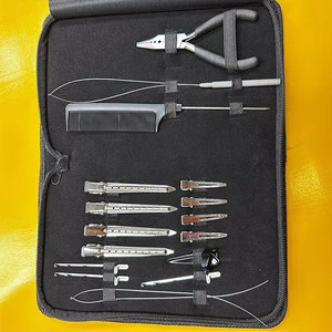 Kit Profesional de Extensiones de Cabello con Estuche de Cuero Premium, Juego Completo de Herramientas para Aplicación y Remoción de Extensiones de Cabello - Product Image 4
