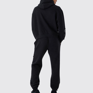 Hoodie, <b>Sweatpants</b>, Jogger Sets, Cargo Pants, Tracksuits Pullover Sweatshirt Set 100% Fleece Cotton <b>Oversized</b> Men Track Suit - Product Image 2