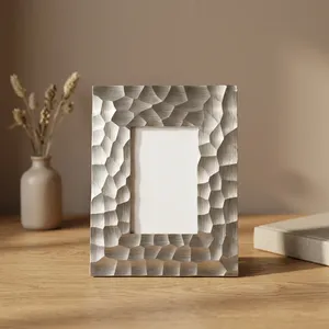 Handmade Agate Quartz Marble Photo <b>Frame</b> Luxury Rectangular Tabletop Picture Display Modern Home Office Decorative Gift Premium - Product Image 6