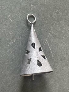 <b>Silver</b> Bells Rustic Metal Decorative Hanging Bells Farmhouse Home Decor Vintage Christmas Bell <b>Ornament</b> - Product Image 2