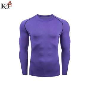 Chaquetas de Compresión Personalizadas para Hombre, Impresión por Transferencia de Calor, Poliéster/Spandex (280g), Mangas Largas, Posiciones para Logotipo Delantero y Trasero, OEM - Product Image 2
