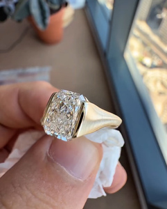 Anillo de Compromiso con Diamante Radiante de Laboratorio de 3.00 CT VVS2 en Oro de 14 Quilates, Certificado IGI, Regalo de Aniversario para Mujer - Product Image 2