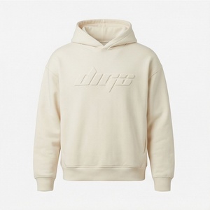 Unisex Autumn Cotton Hoodie <b>Embroidery</b> Logo Plain Dyed Premium Fleece Oversized <b>Sweatshirt</b> Brand Orders Customized Color Top - Product Image 1