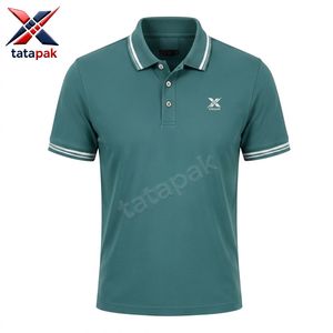 180 Grams Custom Embroidery Printing 100% Polyester Solid <b>Plain</b> Dyed Knitted Breathable Men's Short Sleeve for Formal <b>Shirt</b> - Product Image 4