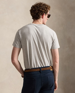 เสื้อยืดคอกลมแขนสั้นผ้าฝ้ายสีฟ้าอ่อนสำหรับผู้ชาย – เนื้อผ้านุ่ม ระบายอากาศได้ดี สวมใส่สบาย เหมาะสำหรับแฟชั่นในชีวิตประจำวัน - Product Image 4