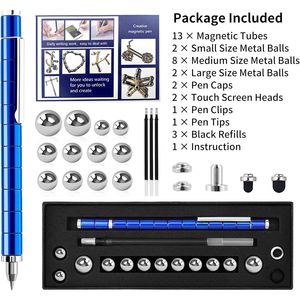 Penna Magnetica Multifunzionale Antistress, Gadget Sensoriale Divertente per Passare il Tempo, Penne Deformabili, Giocattolo Antistress - Product Image 1