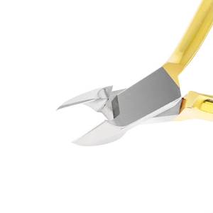 Luxury Gold Stainless Steel Portable Nail <b>Cuticle</b> <b>Nipper</b> with Wide Jaw Opening Sharp Blade Professional Finger & Toe Care Tool - Product Image 4