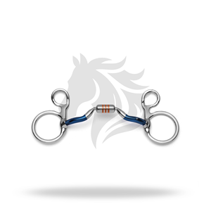 Baucher Low Port Capsule Sweet Iron Snaffle para entrenamiento y control en equitación - Product Image 1