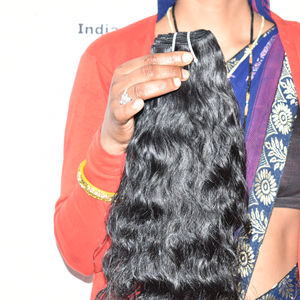 Cabello Humano Natural de Templo Indio, Color Natural, Cutícula Alineada, Sin Procesos Químicos, Estilos de Tejido, Cabello Rizado para Mujer, Paquete de 22 Pulgadas - Product Image 6