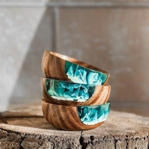 <b>Epoxy</b> resin bowl handcrafted decorative serving bowl colorful design home decor dining <b>table</b> centerpiece unique gift item - Product Image 2