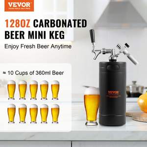 128Oz 4L Mini Keg 304 Acero inoxidable presurizado cerveza Growler CO2 regulador grifo a prueba de fugas anillo de barril cerveza artesanal casera - Product Image 2