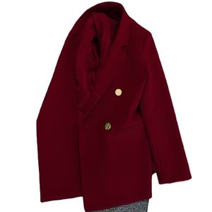 Veste de costume décontractée en velours tissé à simple boutonnage, style automne 2025, nouvelle collection MYST&ZA pour femmes, tendance et polyvalente pour le travail - Product Image 2