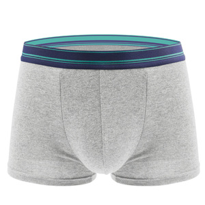Calzoncillos bóxer sin costuras de cintura media para hombre, de spandex, transpirables, de punto, de secado rápido, con logo personalizado, lisos, para uso diario, al por mayor - Product Image 2