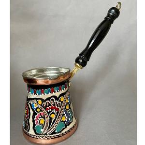Cafetière turque en cuivre de haute qualité, pot à café arabe, chauffe-café Cezve pour cuisine, café, restaurant - Product Image 2