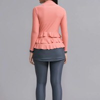 Maillot de bain islamique pour femmes grande taille, manches longues, coupe haute, coupe-vent, respirant, écoresponsable, 2 pièces, fermetures éclair intégrales sur le devant