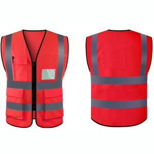 Chaleco de Seguridad Multifuncional Transpirable de Alta Visibilidad con Logotipo Personalizado, con Bolsillos Reflectantes, Unisex, de Poliéster - Product Image 5