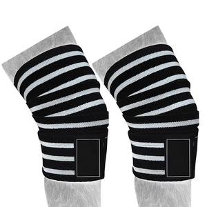 Gym Weightlifting <b>Knee</b> Wraps Custom Weight Lifting <b>Knee</b> Wraps Powerlifting <b>Knee</b> <b>Support</b> Wraps for Powerlifting <b>Knee</b> Bandage Comp - Product Image 4