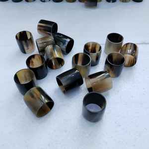 Anillos para Servilletas Hechos a Mano con Cuerno de Búfalo y Buey, Acabado de Alto Brillo, a Precio Económico - Product Image 3