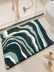 Alfombras de baño modernas personalizadas, clásicas, de microfibra ultra suave, premium, con mechones, absorbentes, 100% algodón, muy vendidas. - Product Image 1